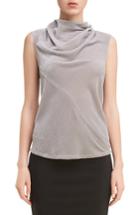 Women's Rick Owens Velvet Drape Neck Top Us / 44 It - Grey