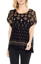 Women's Vince Camuto Deco Highlights Top - Black