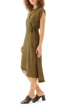 Women's Topshop Emily Asymmetrical Wrap Dress Us (fits Like 16-18) - Green