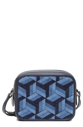 Welden Explorer Woven Leather Camera Bag - Blue