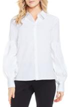 Women's Vince Camuto Puff Sleeve Shirt - White