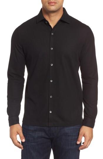 Men's Bugatchi Classic Fit Pique Knit Shirt