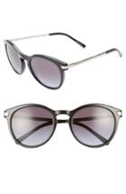 Women's Michael Kors 53mm Gradient Round Sunglasses - Black/ Silver/ Black Gradient