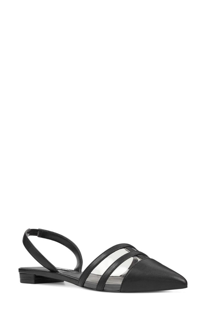 Women's Nine West Pointy Toe Flat .5 M - Grey