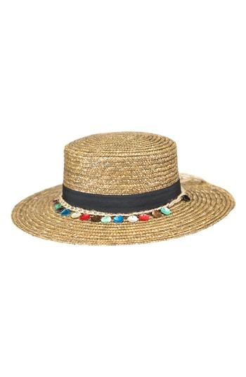 Women's Peter Grimm Clau Straw Resort Hat - Brown