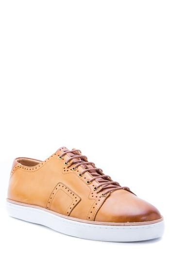 Men's Robert Graham Marti Low Top Sneaker .5 M - Brown