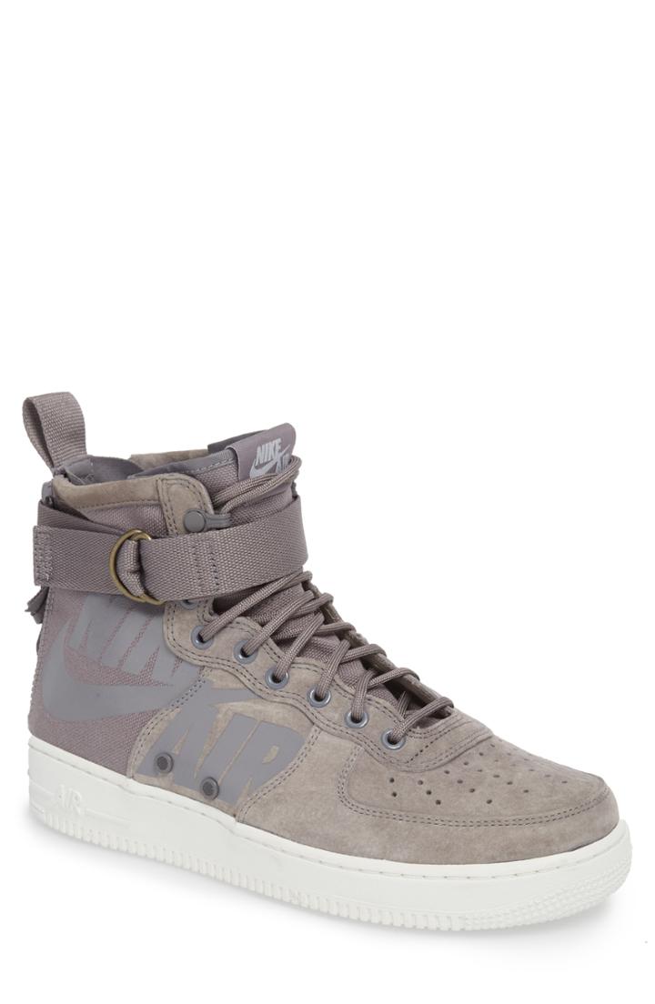 Men's Nike Sf Air Force 1 Mid Sneaker .5 M - Grey