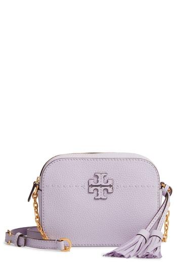 Tory Burch Mcgraw Leather Camera Bag - Purple