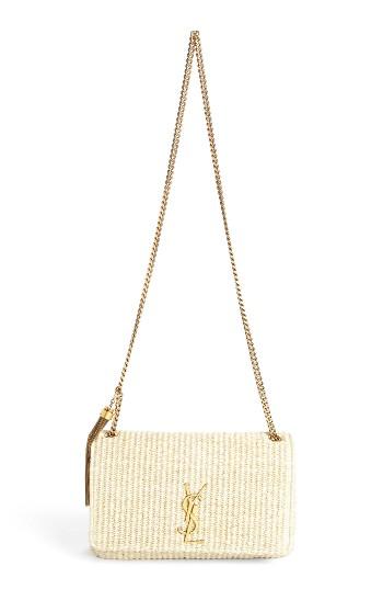 Yves Saint Laurent Medium Kate Raffia Shoulder Bag -
