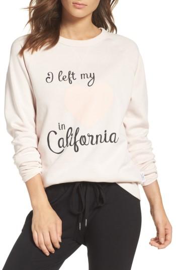 Women's The Laundry Room Heart In California Lounge Sweatshirt - Pink