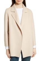 Women's Theory Clairene New Divide Wool & Cashmere Open Front Topper - Beige