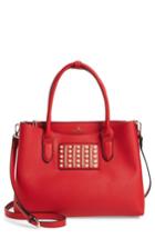Celine Dion Maestro Faux Leather Satchel - Red