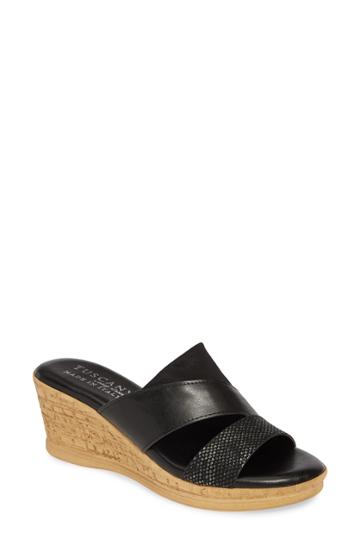 Women's Tuscany By Easy Street Camari Slide Sandal N - Black