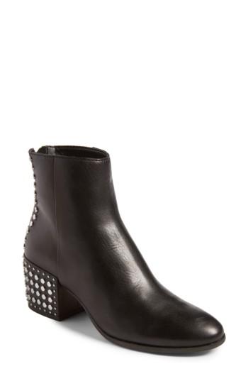 Women's Dolce Vita Mazey Block Heel Bootie .5 M - Black