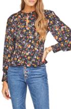 Women's Astr The Label Lorraine Print Top - Black