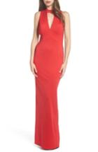 Women's Adrianna Papell Lola Corset Back Jersey Gown - Red