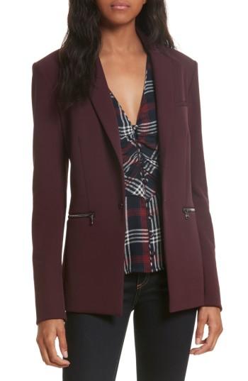 Women's Veronica Beard Scuba Jacket - Red