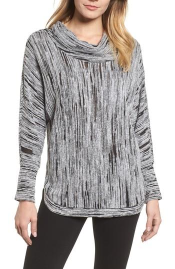 Women's Nic+zoe Cowl Neck Open Stitch Sweater
