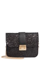 Mali + Lili Stacie Glitter Convertible Belt Bag - Black