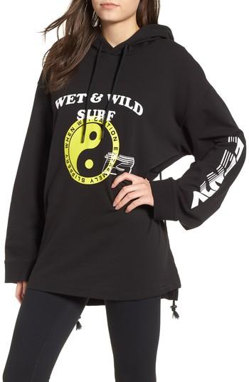 Women's Fenty Puma By Rihanna Gathered Waist Graphic Hoodie - Black