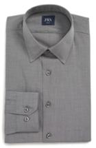 Men's John W. Nordstrom Trim Fit Solid Dress Shirt .5 - 32 - Grey