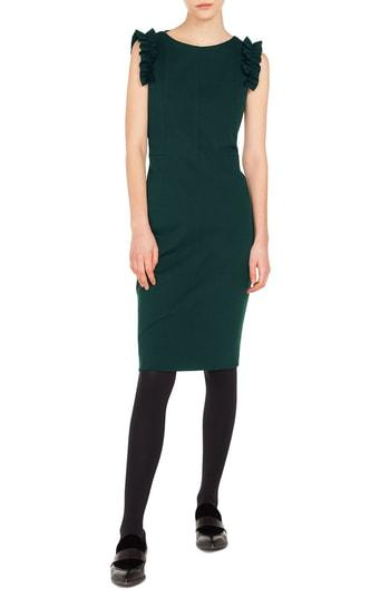 Women's Akris Punto Ruched Shoulder Dress