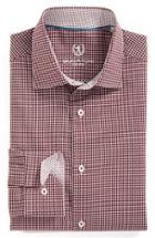 Men's Bugatchi Trim Fit Check Dress Shirt