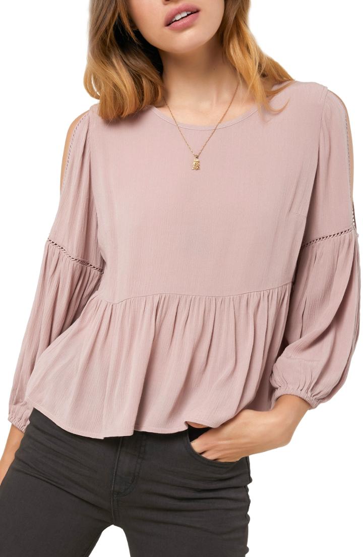 Women's Eileen Fisher Tulip Sleeve Silk Top