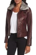 Women's Andrew Marc Cambridge Genuine Rabbit Fur & Leather Jacket