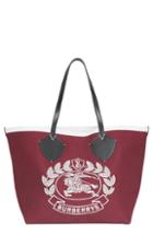 Burberry Large Giant Crest Reversible Canvas Tote -