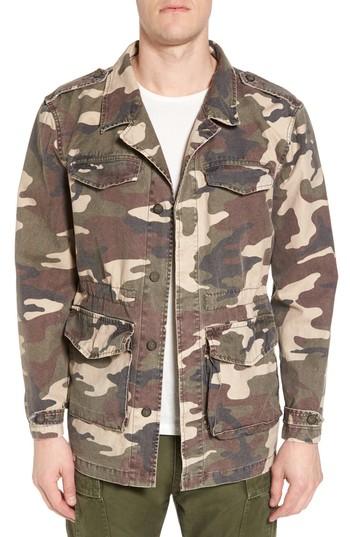 Men's Frame Denim Regular Fit Camo Field Jacket - Green