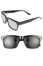 Men's 1901 Hollis 57mm Sunglasses - Black/ Silver