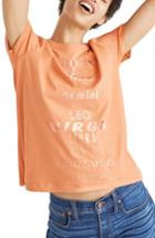 Women's Madewell Zodiac Foil Print Tee, Size - Brown