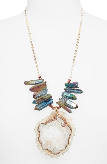 Women's Hespera Jewelry Goliath Geode Pendant Necklace