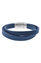 Men's Skagen 'vinther' Leather Wrap Bracelet