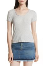 Women's Rag & Bone/jean Lara Baby Tee, Size - Grey