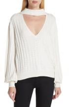 Women's Caroline Constas Sequin Cutout Sweater - Ivory