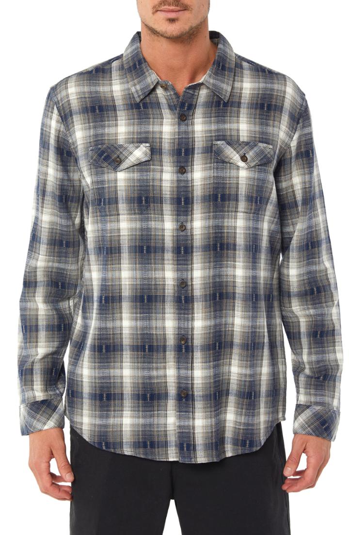 Men's Jack O'neill Fit Sport Shirt, Size Medium - Blue