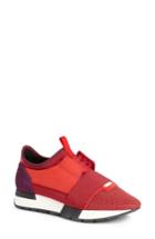 Women's Balenciaga Mixed Media Trainer Sneaker Us / 40eu - Red