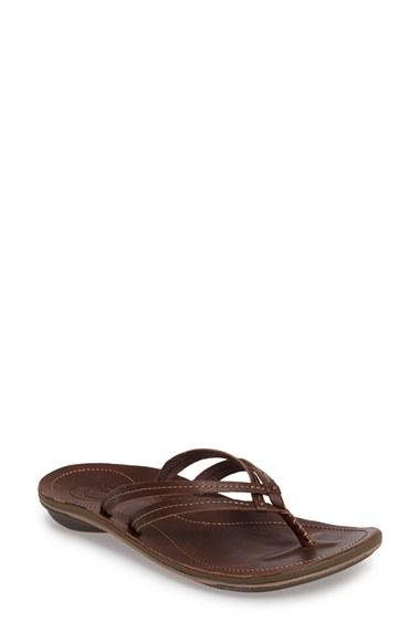 Women's Olukai 'u'i' Thong Sandal M - Brown
