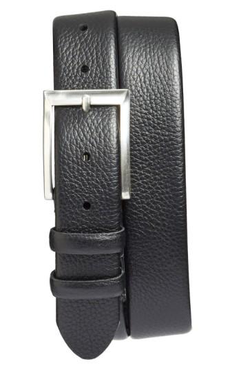 Men's Bosca 'tribeca' Leather Belt - Black Tribeca