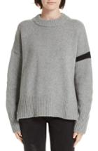 Women's La Ligne Varsity Cashmere Sweater - Grey