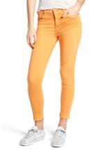 Women's 7 For All Mankind Released Hem Ankle Skinny Jeans - Orange