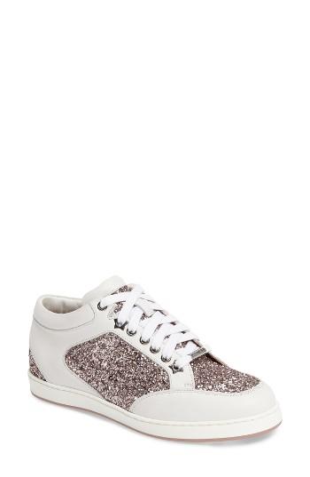 Women's Jimmy Choo Miami Glitter Sneaker Us / 35eu - Pink