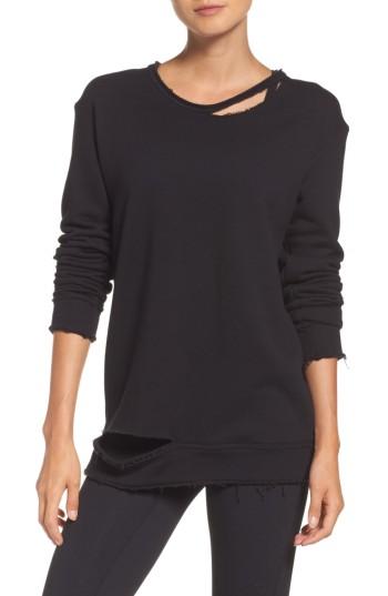 Women's Alala Cypher Destroyed Sweatshirt - Black