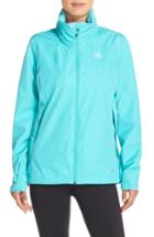 Women's Adidas 'wandertag' Climaproof Waterproof Jacket - Blue/green