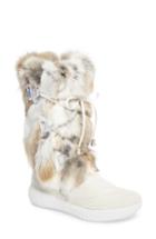 Women's Pajar Juliana Genuine Rabbit Fur Boot -5.5us / 36eu - Beige