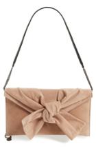 Jimmy Choo Riva Sue Suede Bow Clutch - Pink