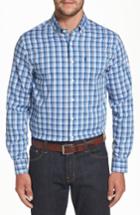 Men's Johnnie-o Heathland Classic Fit Check Sport Shirt - Blue