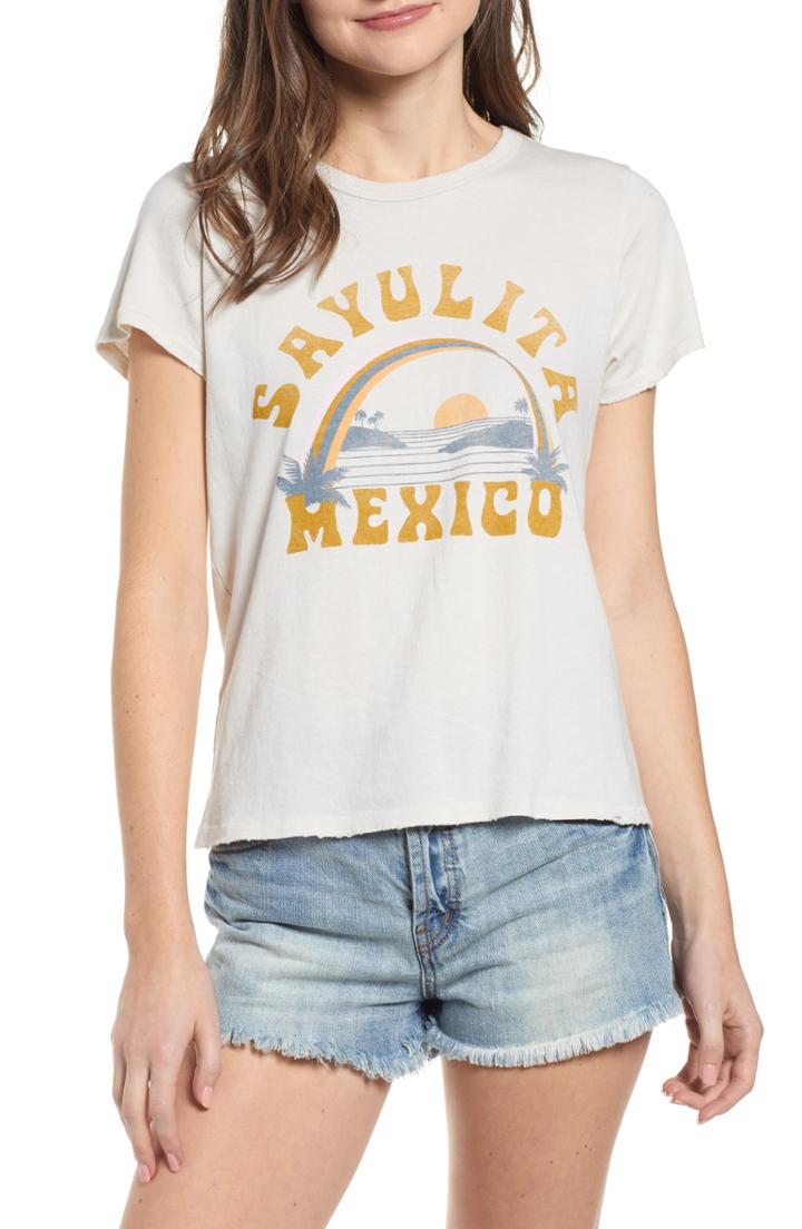 Women's Junk Food Sayulita Mexico Graphic Tee - Ivory